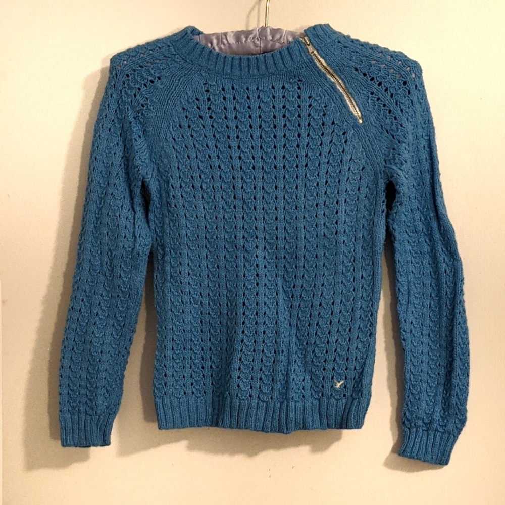 AE Blue Crew Neck Sweater Size S
